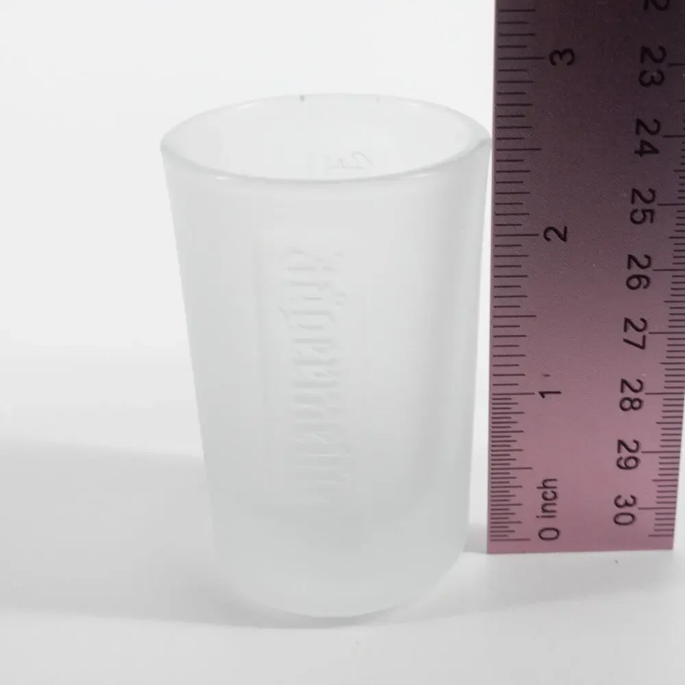 Jagermeister Frosted Shot Glasses Set of 2 Barware 1 oz